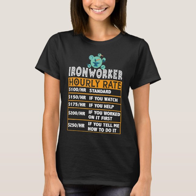 Prisa diagram -  Weld för bestruken ironworking-ti T Shirt (Framsida)