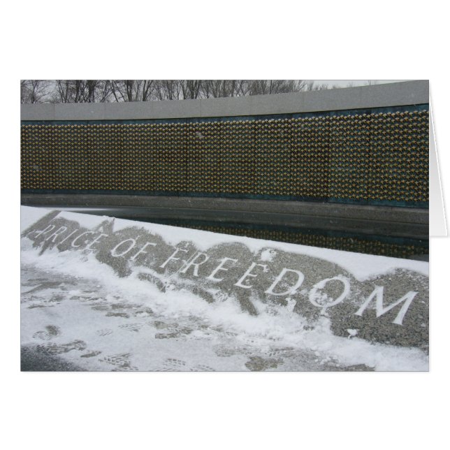 prisa för frihet hälsningskort (Framsidan Horizontal)