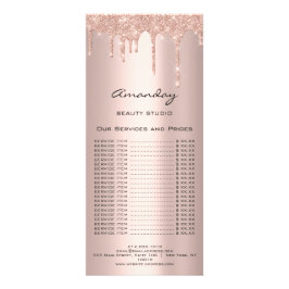 Prisa Hair Makeup Lash Nagel SPA Ro-drivrutiner Reklamkort