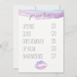 Prisa kort för Lilac Watercolor