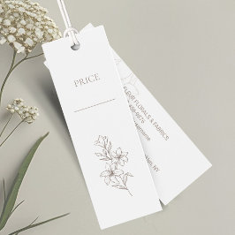 Prisa Märkre för chic med minimal Blommigt Litet Visitkort