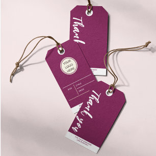 Prisa Märkre för inredning av småföretag Presentetikett