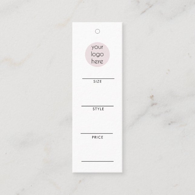 Prisa Märkre för Märkre stängning av Business Logo Mini Visitkort (Framsida)