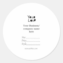 Prisa märkre för QR-kod för media i logotyp social Runt Klistermärke