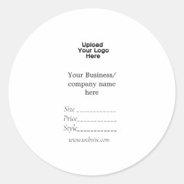 Prisa märkre för QR-kod för media i logotyp social Runt Klistermärke