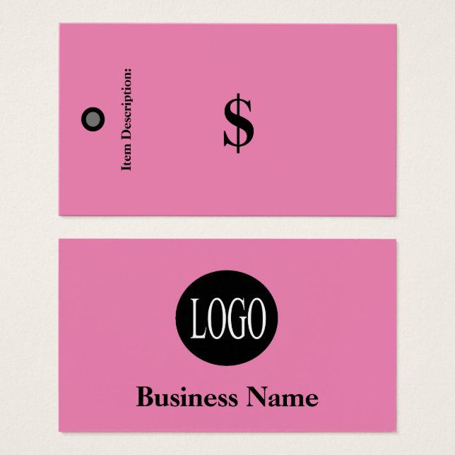 Prisa Märkre Ingen streckkodsförsäljnings-Märkre f Visitkort (Framsida & baksida)