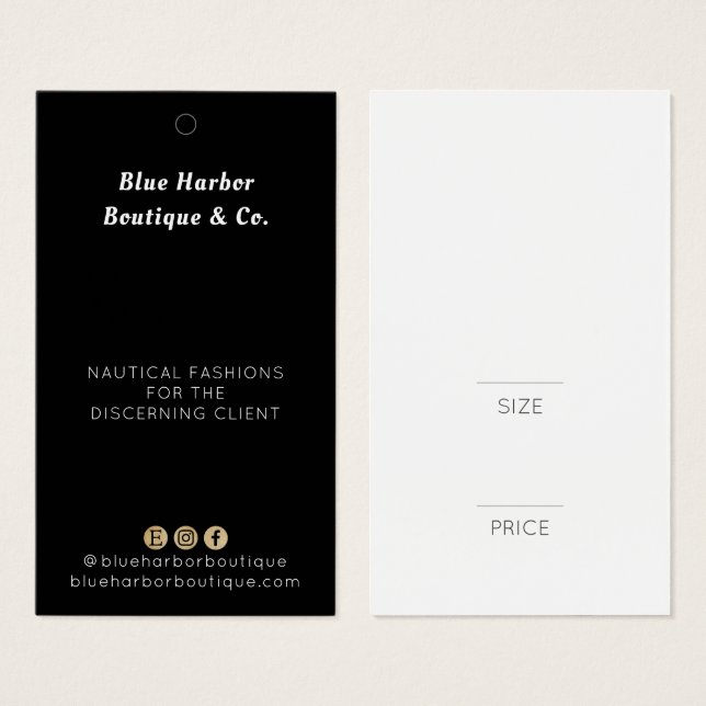 Prisa märkrn professionell Black White Mode Visitkort (Framsida & baksida)