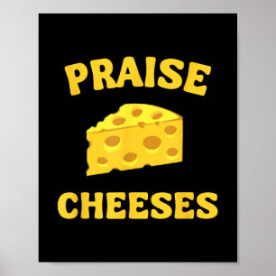 Prisa ost Funny Cheese Älskare i Gouda we Trus Poster