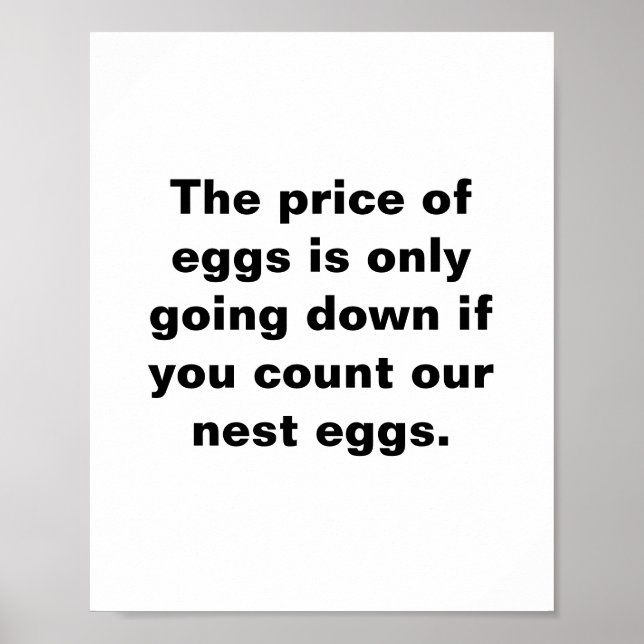 Prisa på ägg och viloägg poster (Framsidan)