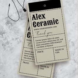 Prisa produktkort för vintage Retro Typography Pro Visitkort