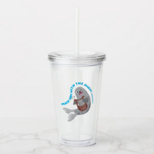 Prisa söt harpun säl skrift bibelvers psalm take away mugg