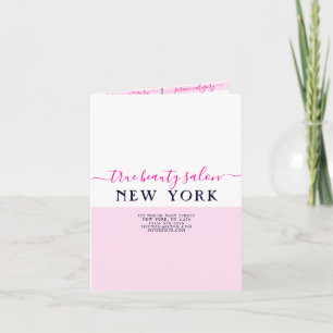 Prisare lista över vit Rosa med enkel Elegant Anteckningskort