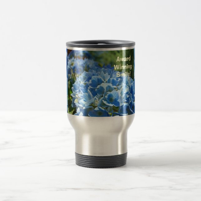 Prisbelönt Leende! Kaffemugga gåva Hydrangeas Resemugg (Center)