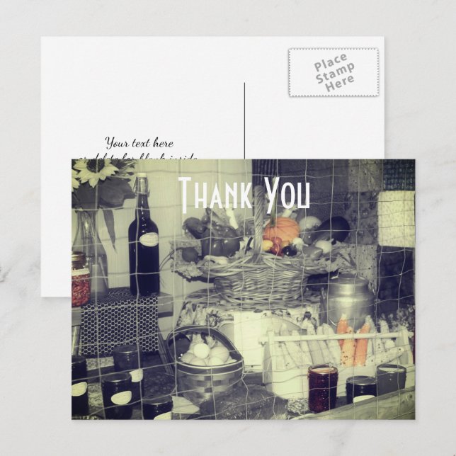 Prisbelönt Produkter Landsbygdsmässa Tack Vykort (Fram/baksida)