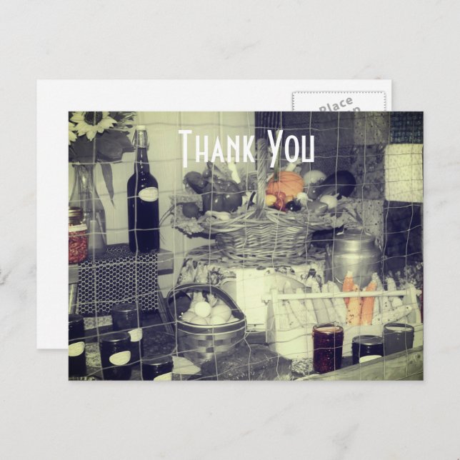 Prisbelönt Produkter Lantbruksmässa Tack Vykort (Fram/baksida)