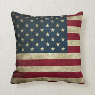 Prisbelönt Vintage US Flag Kudd Kudde