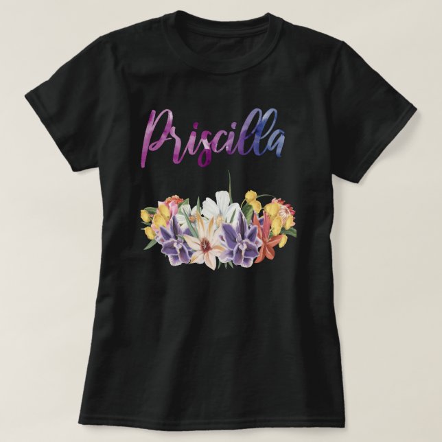 Priscilla är en vacker Namn T Shirt (Design framsida)