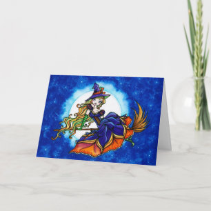 "Priscilla" Halloween Witch Fantasy Fairy Kort