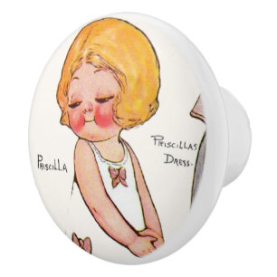 Priscillas Dolly Dingle Vintage Decopauge Art Knopp