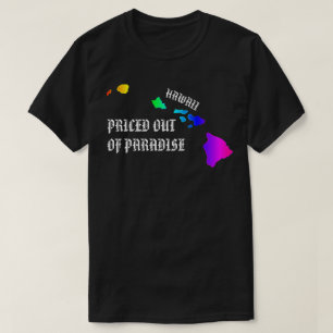 PRISERAT FRÅN PARADISE Hawaii Islands Neon Rainbow T Shirt