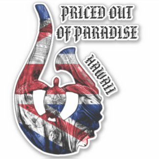PRISERAT FRÅN PARADISE HI Honu-stammen Krok HI Fla Klistermärken