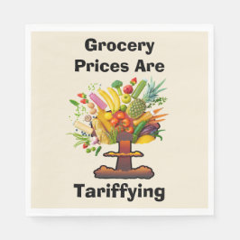 Priserna på livsmedel är prissatta pappersservett