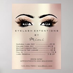 Priserna på Makeup-Öga i Ro Guld faller Poster