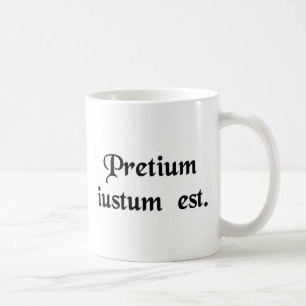 Priset är höger kaffemugg