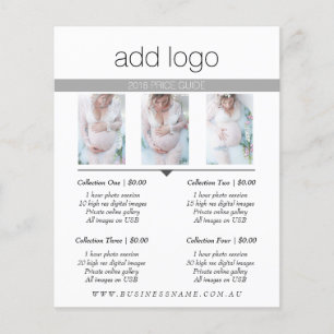 PRISGUIDE FÖR FOTOGRAFERING PRISLISTA SESSIONAVGIF FLYGBLAD