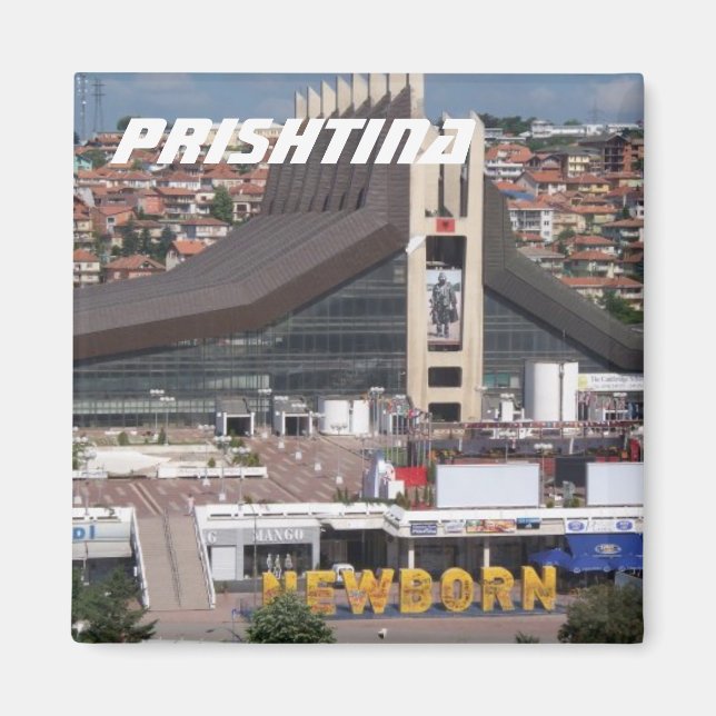 Prishtina, Kosovo Magnet (Framsidan)