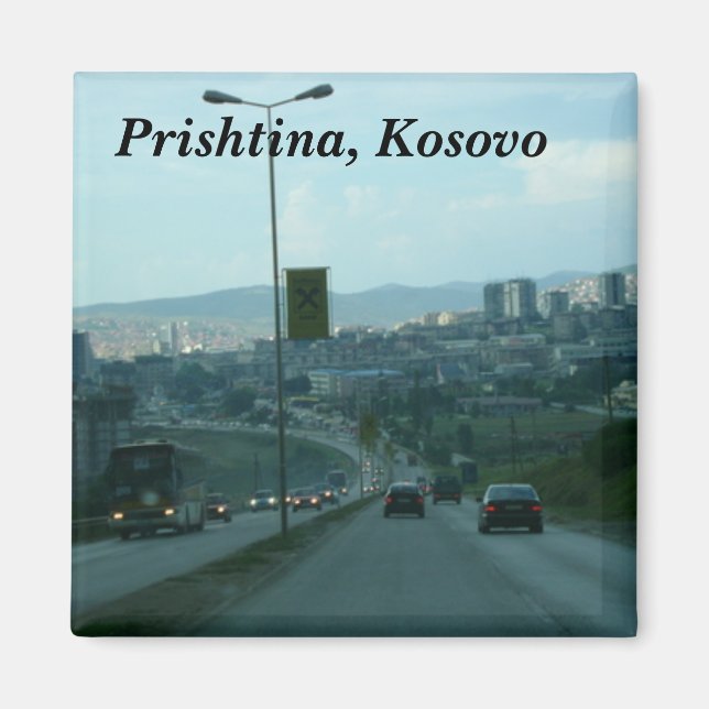 Prishtina, Kosovo Magnet (Framsidan)