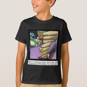Prisig himmelska trappan rolig t shirt