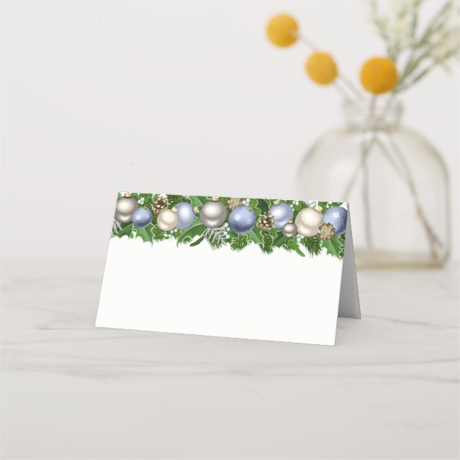 Priskort för julen Party Namn Placeringskort (Framsida)