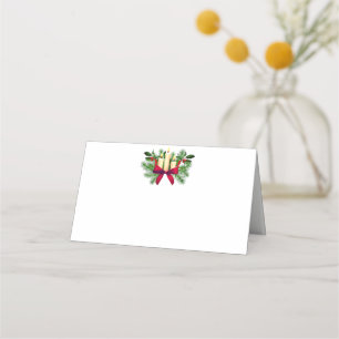 Priskort för julen Party Namn Placeringskort