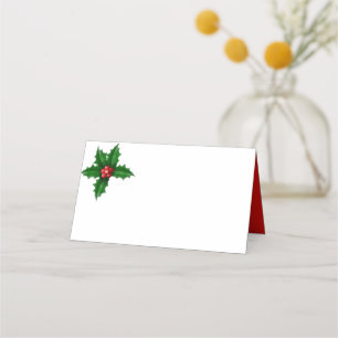 Priskort för julen Party Namn Placeringskort