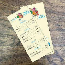 Prislista för Vegan Eatery Flat Menu Meny
