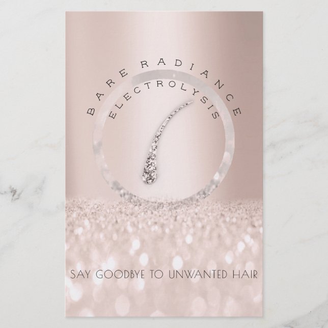 Prislista Rosa Glitter Elektrolys2 Flygblad (Framsidan)