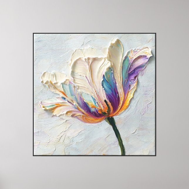 Prism Bloom Abstrakt Blomma Canvas (Framsida)
