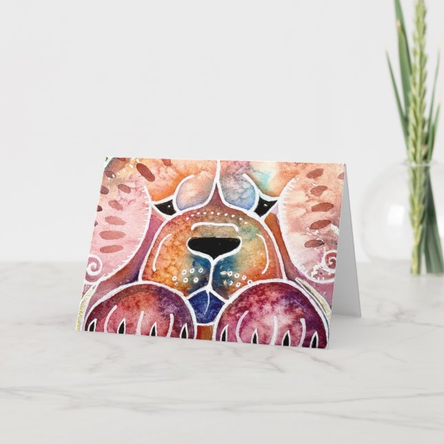 PRISM Chow-grovt, mjukt ART-kort Helgkort (Framsida)