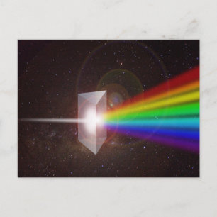 Prism Färg Spectrum Space Stars Galaxy DE LaRue Vykort