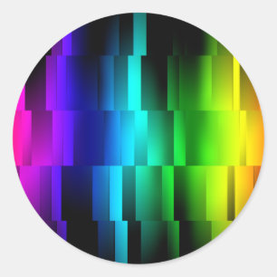 Prism Fractions Runt Klistermärke