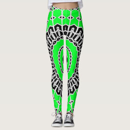 Prism Mandala ( Grön ) Leggings