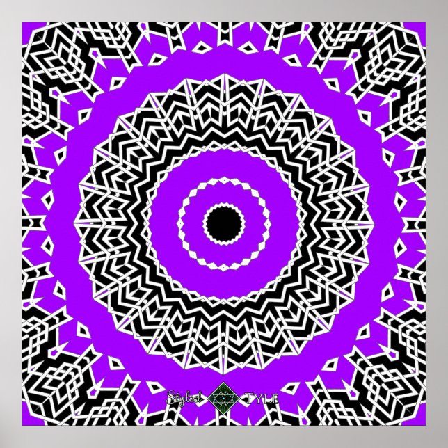 Prism Mandala ( Lila ) Poster (Framsidan)