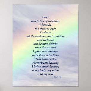 "Prism of rainbows" dikt konst Poster