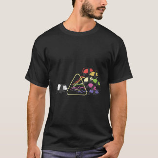 Prism Panda Filosofi Regnbåge Triangulärt Prism Sc T Shirt