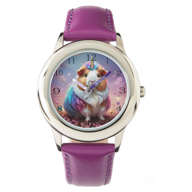 Prism Pigtail: Radiant Unicorn Guinea Gris, Armbandsur (Framsida)