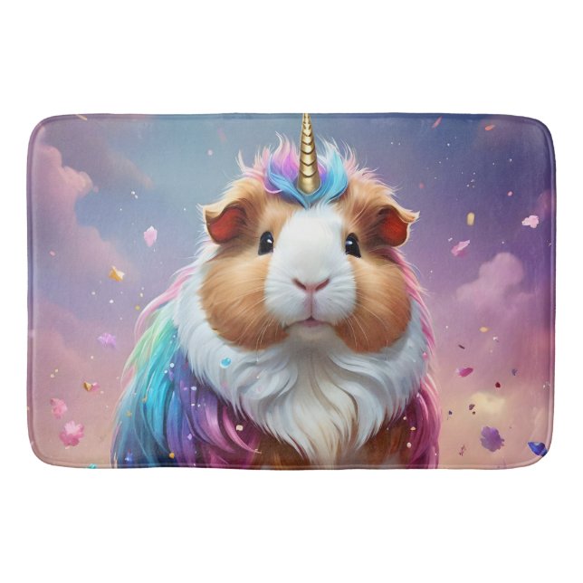 Prism Pigtail: Radiant Unicorn Guinea Gris Badrumsmatta (Framsidan)
