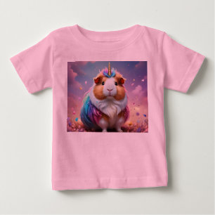 Prism Pigtail: Radiant Unicorn Guinea Gris T Shirt