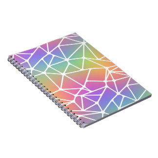 prism synapse nät - regnbågswebb : anteckningsbok