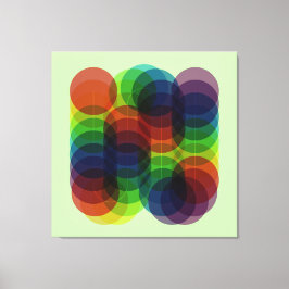 Prism Väg Grönt Canvastryck